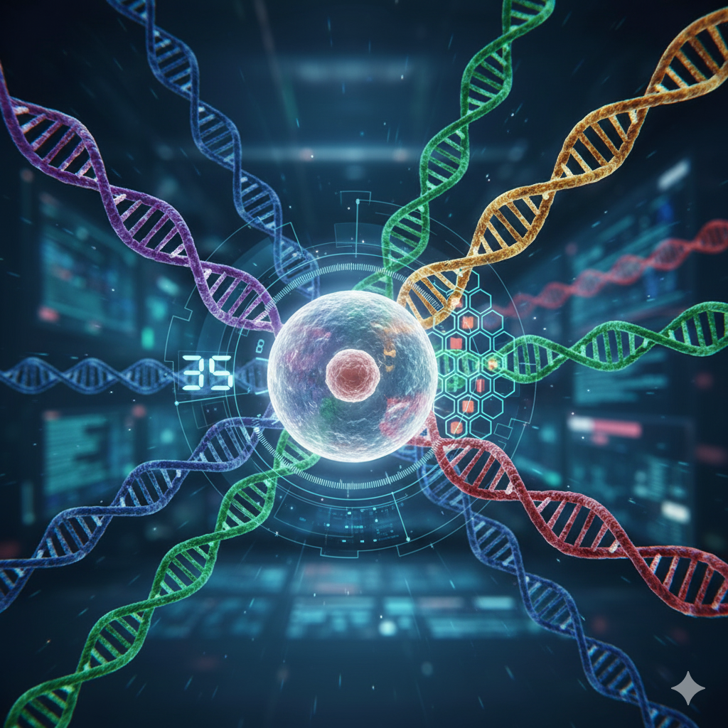 Muestras de laboratorio para análisis genético